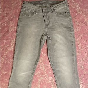 Old Navy Rockstar Jeans, Size 6Reg, Grey, High Rise